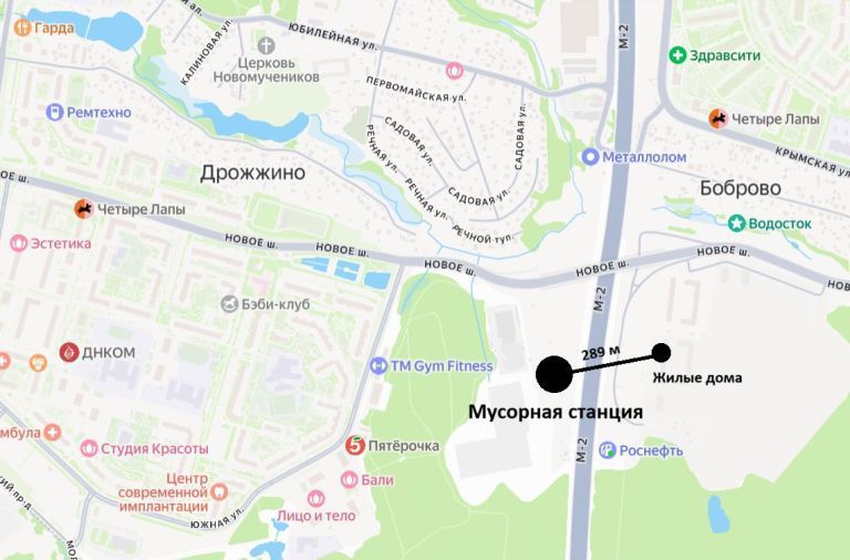 Местоположение МПС