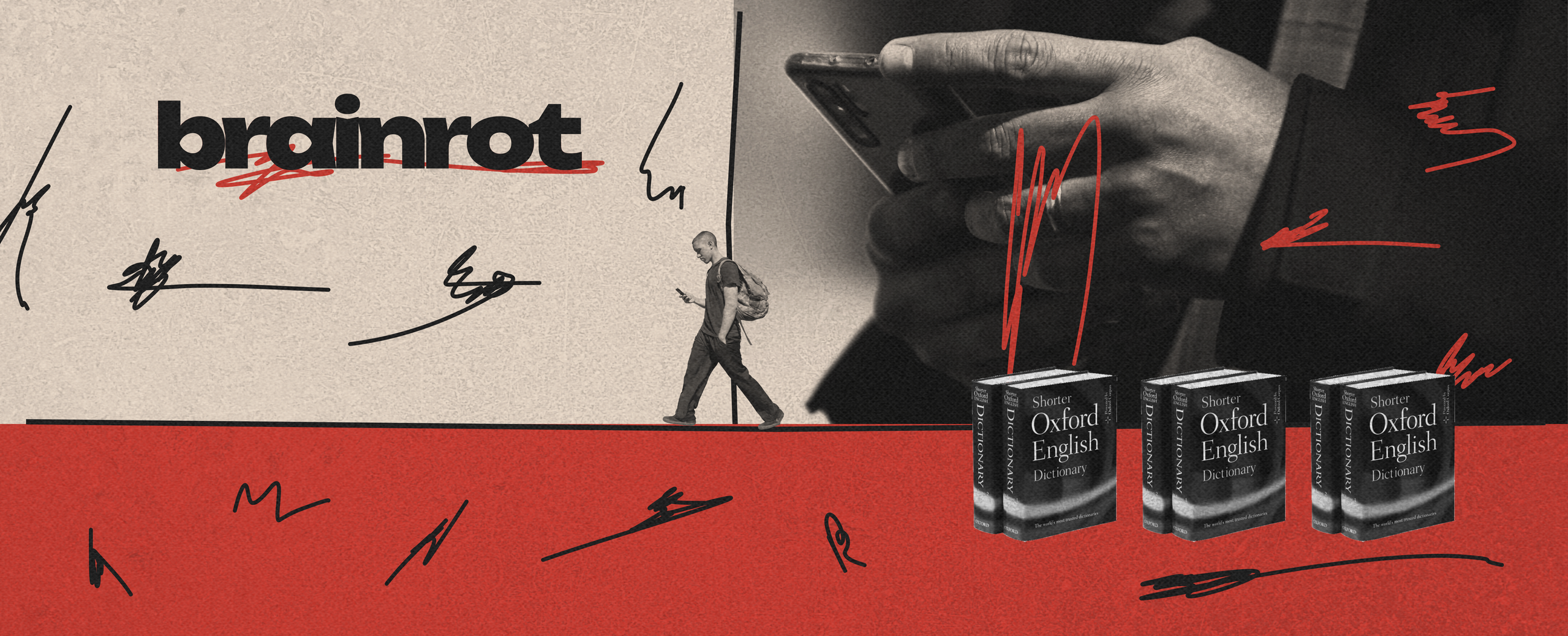 Изображение-Слово года — brainrot. Авторка DOXA по себе знает, как от контента «гниет» мозг